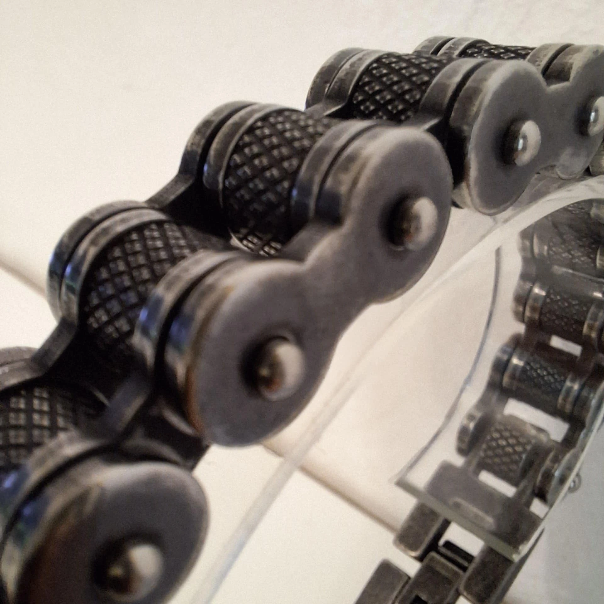 Herenarmband van hoogwaardig roestvrij staal - Premium kwaliteit - Motorkettingstijl, Biker-look, Urban – photo 17